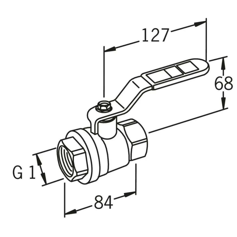 Palloventtiili Oras 400025 MS DN25