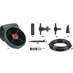 Parvekekastelusarja Gardena AquaBloom aurinkokennolla