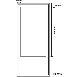 Parvekeovi Timburg PO 16 9-10x21 karmi 115 mm valkoinen