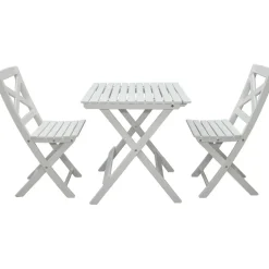 Parvekesetti Baltic Garden Wilma 65x65cm pöytä + 2 tuolia er värejäa