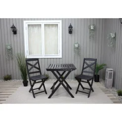 Parvekesetti Baltic Garden Wilma 65x65cm pöytä + 2 tuolia er värejäa