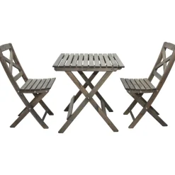 Parvekesetti Baltic Garden Wilma 65x65cm pöytä + 2 tuolia er värejäa