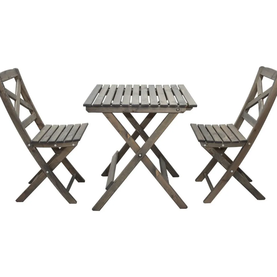 Parvekesetti Baltic Garden Wilma 65x65cm pöytä + 2 tuolia er värejäa