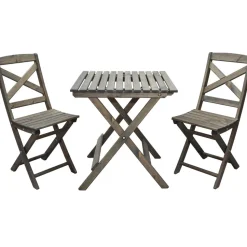 Parvekesetti Baltic Garden Wilma 65x65cm pöytä + 2 tuolia er värejäa
