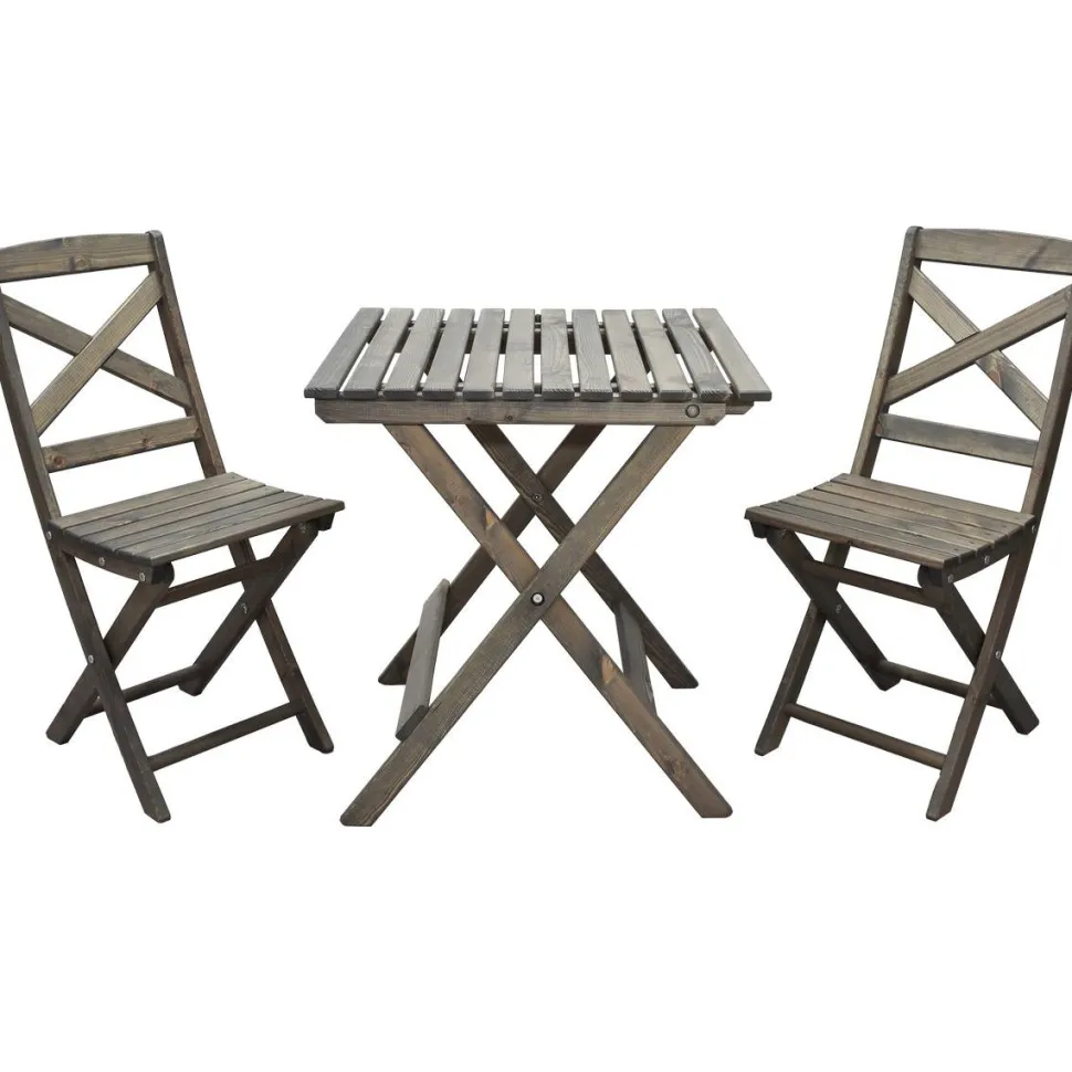 Parvekesetti Baltic Garden Wilma 65x65cm pöytä + 2 tuolia er värejäa