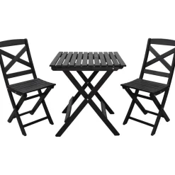 Parvekesetti Baltic Garden Wilma 65x65cm pöytä + 2 tuolia er värejäa