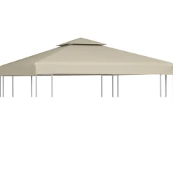 Paviljongin kangaskatto 310g/m² beige 3x3m