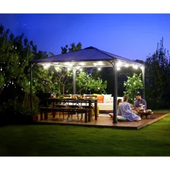 Paviljonki Palram-Canopia Palermo 3600 3,6 x 3,6 m 13 m² harmaa