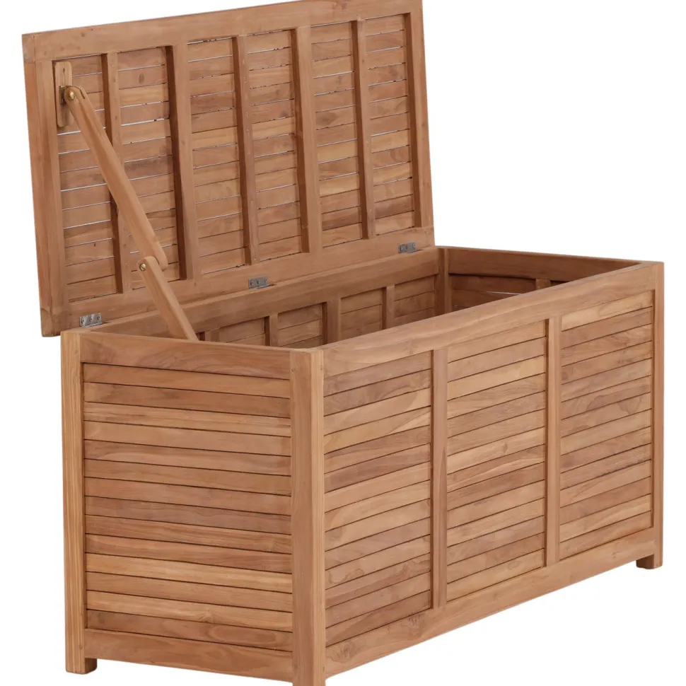 Pehmustelaatikko Venture Home Trento 2, 50x130x60cm, luonnollinen tiikki