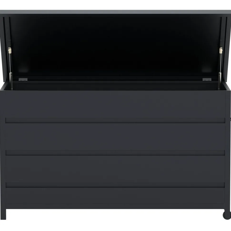 Pehmustelaatikko Venture Home Nisis, 130x60x75cm, musta