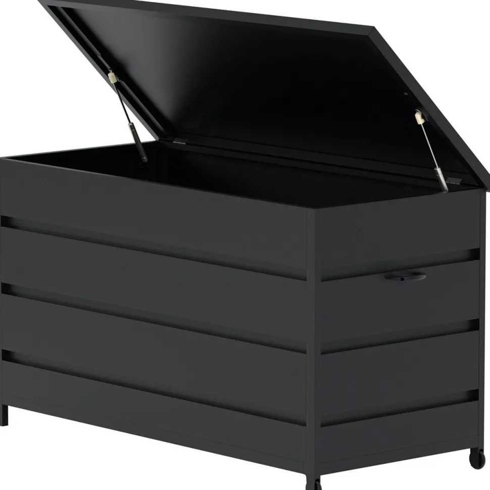 Pehmustelaatikko Venture Home Nisis, 130x60x75cm, musta