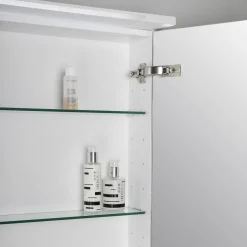 Peilikaappi LED-valaisimella Bathlife Glänsa 600 mm valkoinen