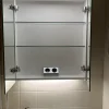 Peilikaappi LED-valaisimella Bathlife Glänsa 800 mm valkoinen