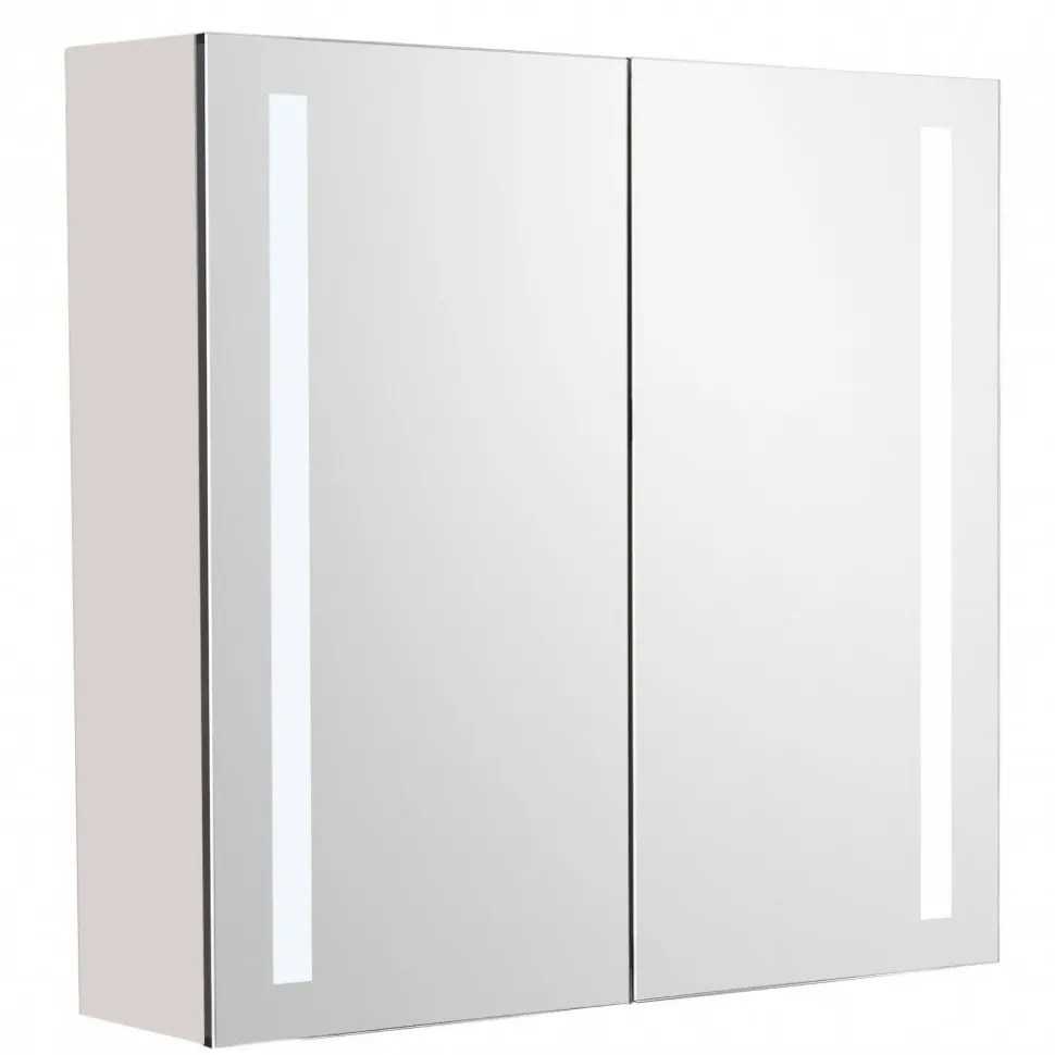 Peilikaappi LED-valolla Tammiholma Empoli, 60x60 cm, 28 W, pistorasioilla, valkoinen