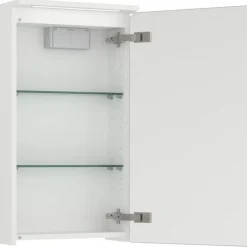 Peilikaappi LED-valolla Temal Unic, 40x20cm, yhdellä ovella, kaksiosainen pistorasia