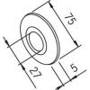 Peitelaippa Oras 102003 27x75 mm kromi