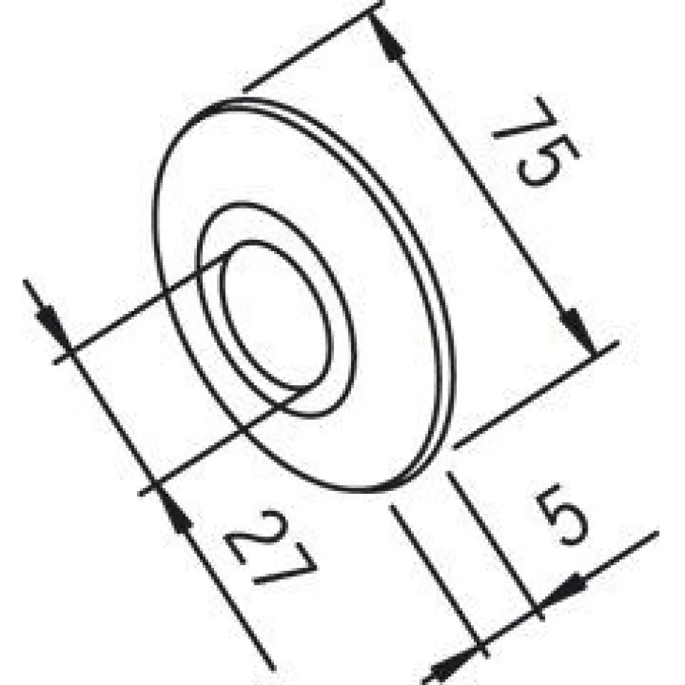 Peitelaippa Oras 102003 27x75 mm kromi