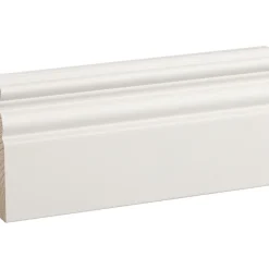 Peitelista/jalkalista Siparila Kumpu 15x92 mm puhtaanvalkoinen