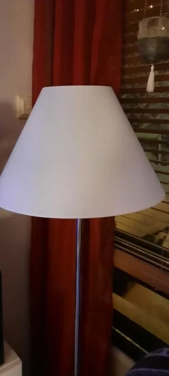 Pellavavarjostin Sessak Kash Ø40cm valkoinen