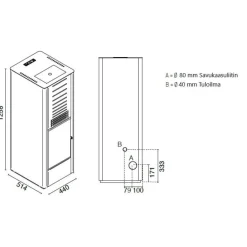 Pellettitakka Eva Calòr Karen 8kW, eri värejä
