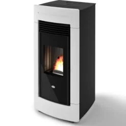 Pellettitakka Eva Calòr Laura 12.5kW, valkoinen
