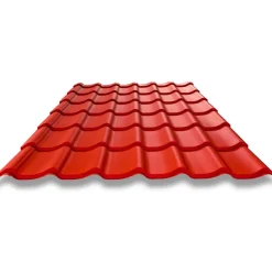 Peltikatto Weckman Teräsaalto Standard Crown Matta 0,5 mm tiilikuvio
