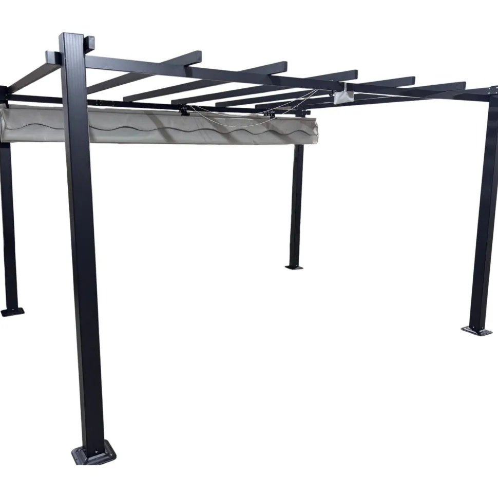 Pergola Baltic Garden Sunset, 3 x 4 m, harmaa