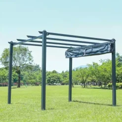 Pergola Baltic Garden Sunset, 3 x 4 m, harmaa