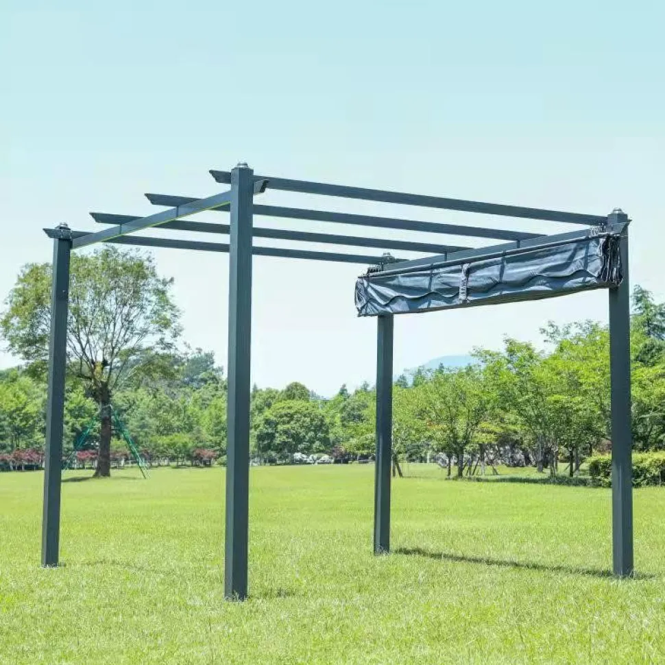 Pergola Baltic Garden Sunset, 3 x 4 m, harmaa