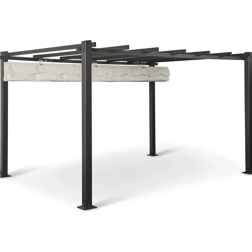 Pergola Baltic Garden Sunset, 3 x 4 m, harmaa