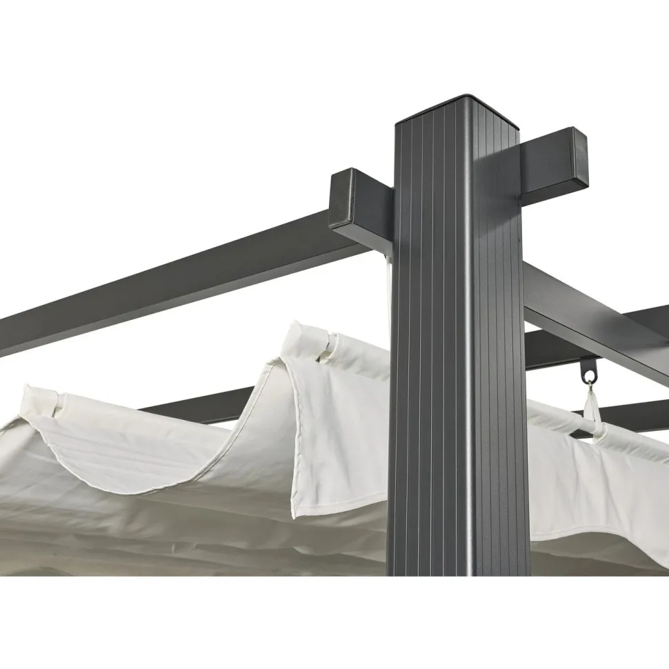 Pergola Baltic Garden Sunset, 3 x 4 m, harmaa