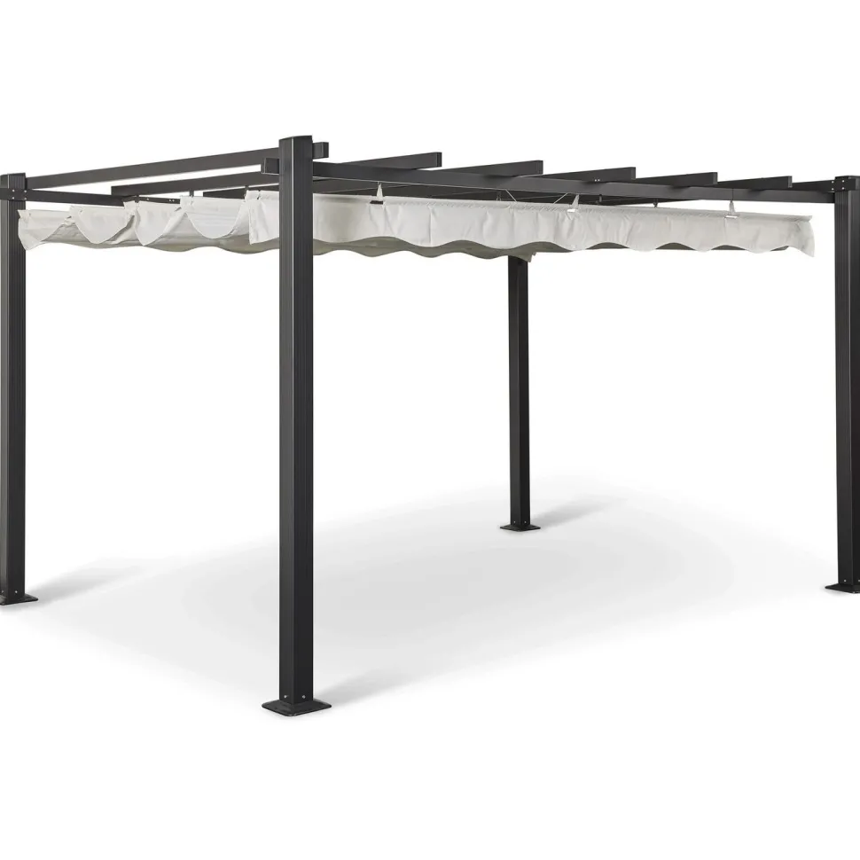 Pergola Baltic Garden Sunset, 3 x 4 m, harmaa