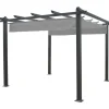 Pergola Eden Wood, 3x4m, harmaa/musta