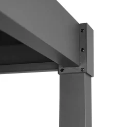 Pergola Home4You Mirador-80, 300x300cm, tummanharmaa