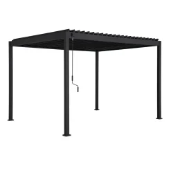 Pergola Home4You Mirador-88, 300x300cm, tummanharmaa