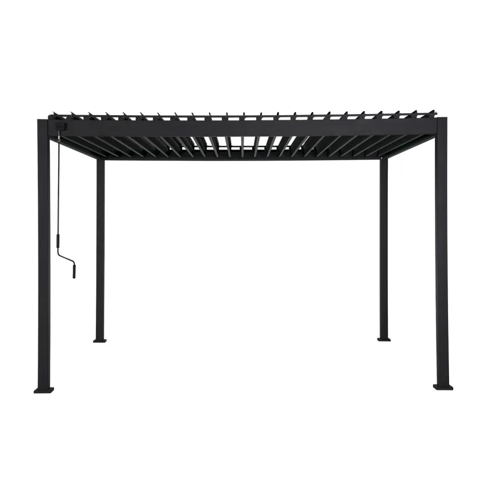 Pergola Home4You Mirador-88, 300x300cm, tummanharmaa