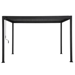 Pergola Home4You Mirador-88, 300x300cm, tummanharmaa