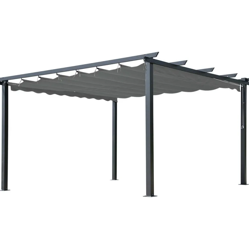 Pergola Landskap Skugga, musta, eri kokoja