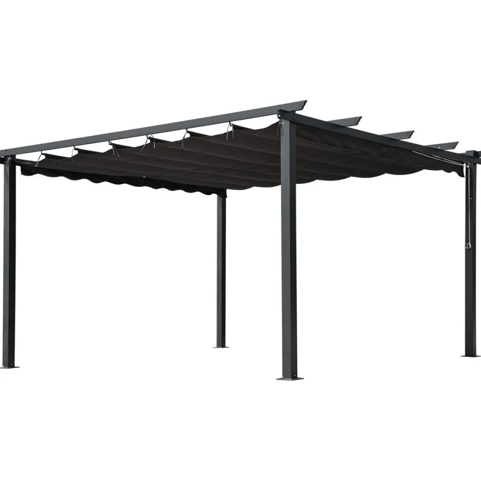 Pergola Landskap Skugga, musta, eri kokoja
