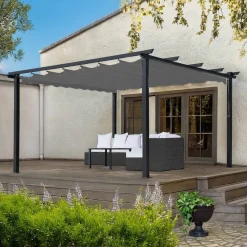 Pergola Landskap Skugga, musta, eri kokoja