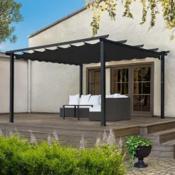 Pergola Landskap Skugga, musta, eri kokoja