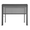 Pergolan rullakaihdin Home4You Mirador-80/88(3m), 27,9x22,45cm, harmaa