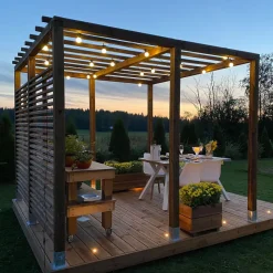 Pergola PatioN°rd Laaka, kestopuu, eri kokoja