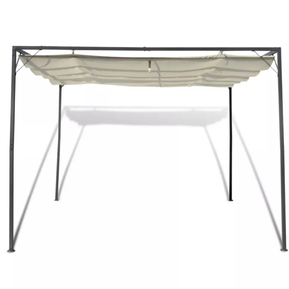 Pergola rullattavalla kattokankaalla 3x3x2.3m