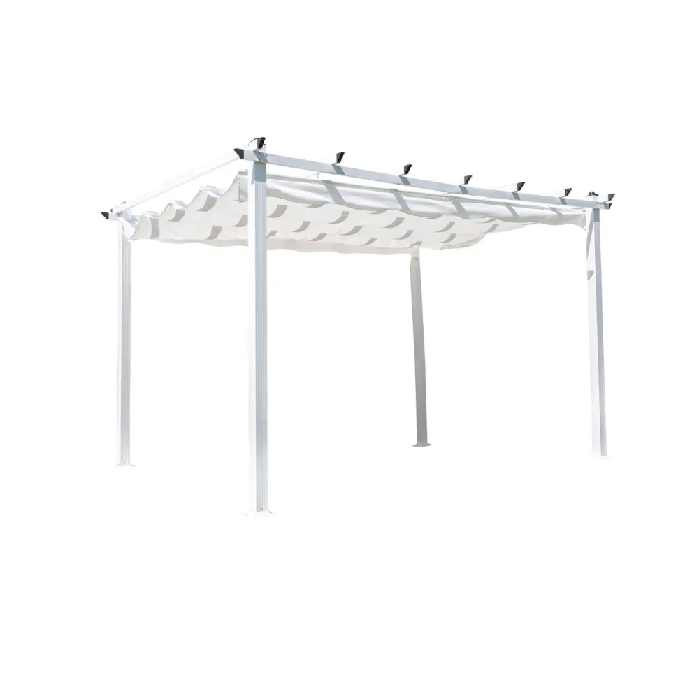 Pergola Venture Home Lazio, 345x395cm, valkoinen