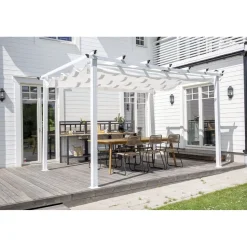 Pergola Venture Home Lazio, 345x395cm, valkoinen