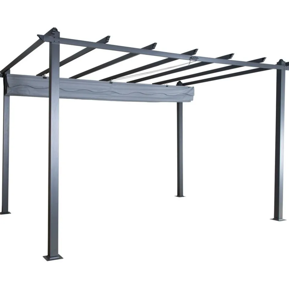 Pergola Venture Home Lazio, 295x395cm, musta/harmaa