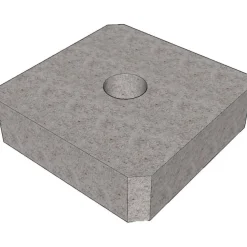 Perustuslaatta Lakka, 350x350x100mm