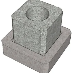 Perustuslaatta Lakka, 350x350x100mm