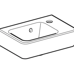 Pesuallas Geberit Renova Plan, 360x145x250mm, valkoinen